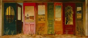 Entrance with Lightbulb, also: Many Doors inches, 1964