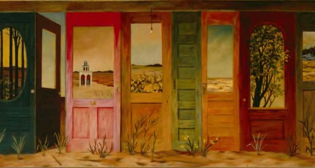 Entrance with Lightbulb, also: Many Doors inches, 1964