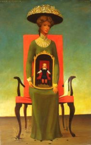 Mother and Child II, Oil on board, 22 x 14 inches, 1980
