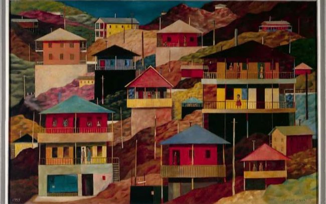 Mountain Landscape I, Oil on board, 24 x 36 inches, 1955