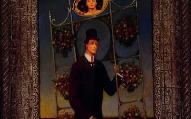 Flower Peddler, Oil on board inches, 19.25×15.5 inches, 1962