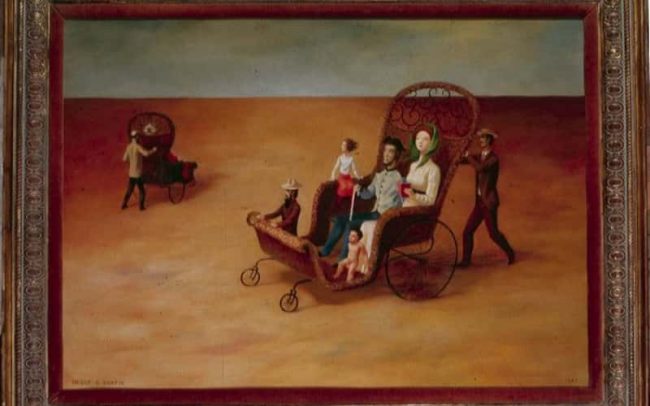 Holiday I, Oil on board, 22×31 inches, 1962