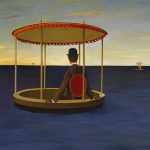 Tub at Sea, Oil on board, 28×35.75 inches, 1979
